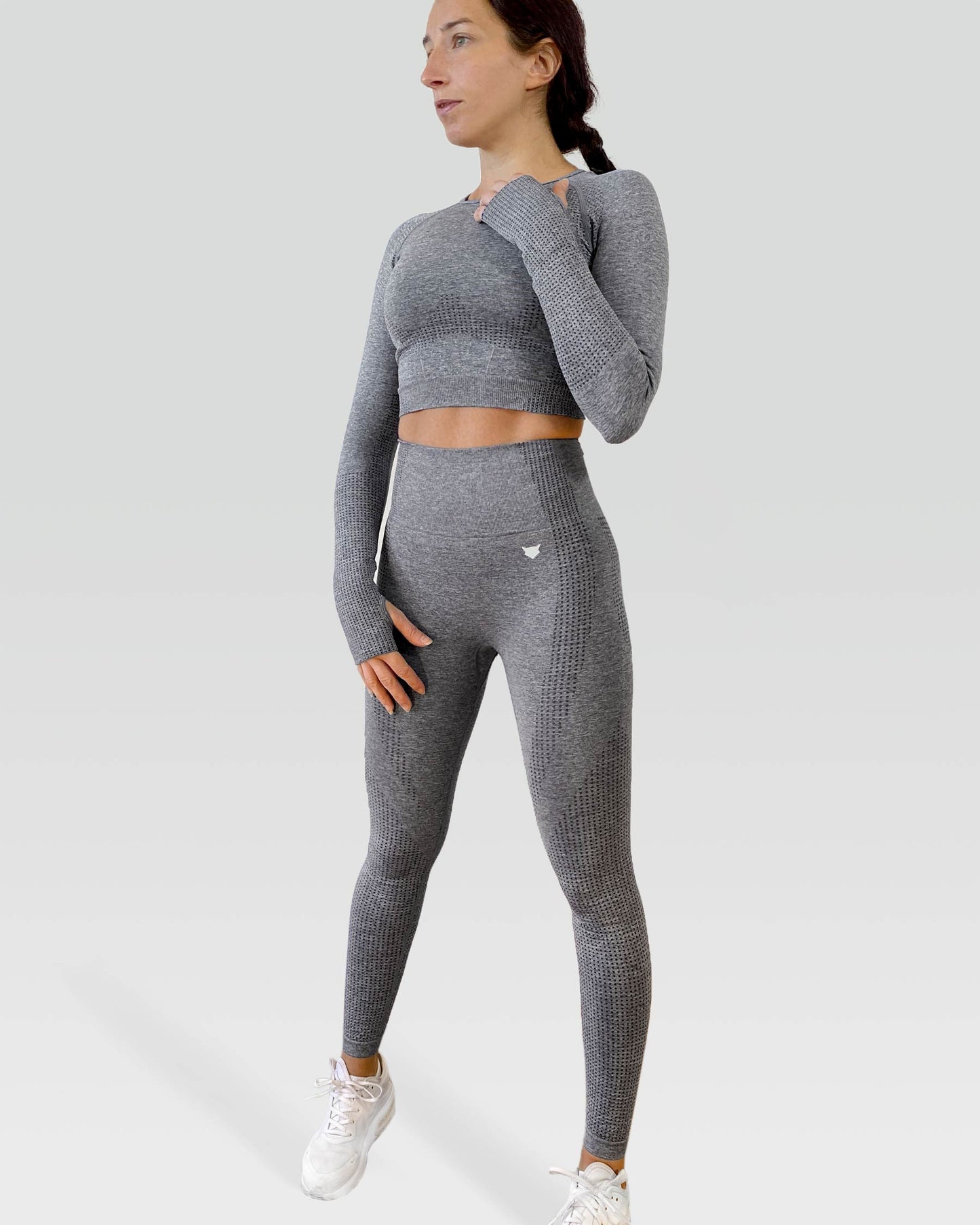 Elite 3-Piece Activewear Set - Light Grey