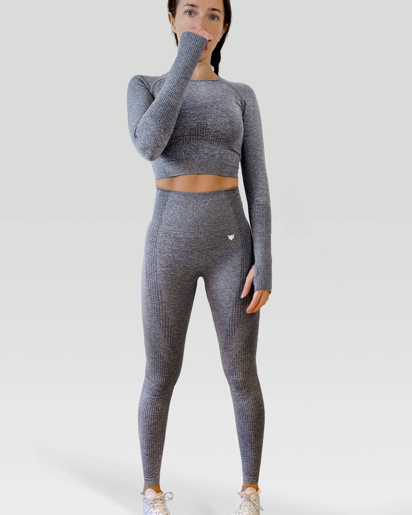 Elite 3-Piece Activewear Set - Light Grey